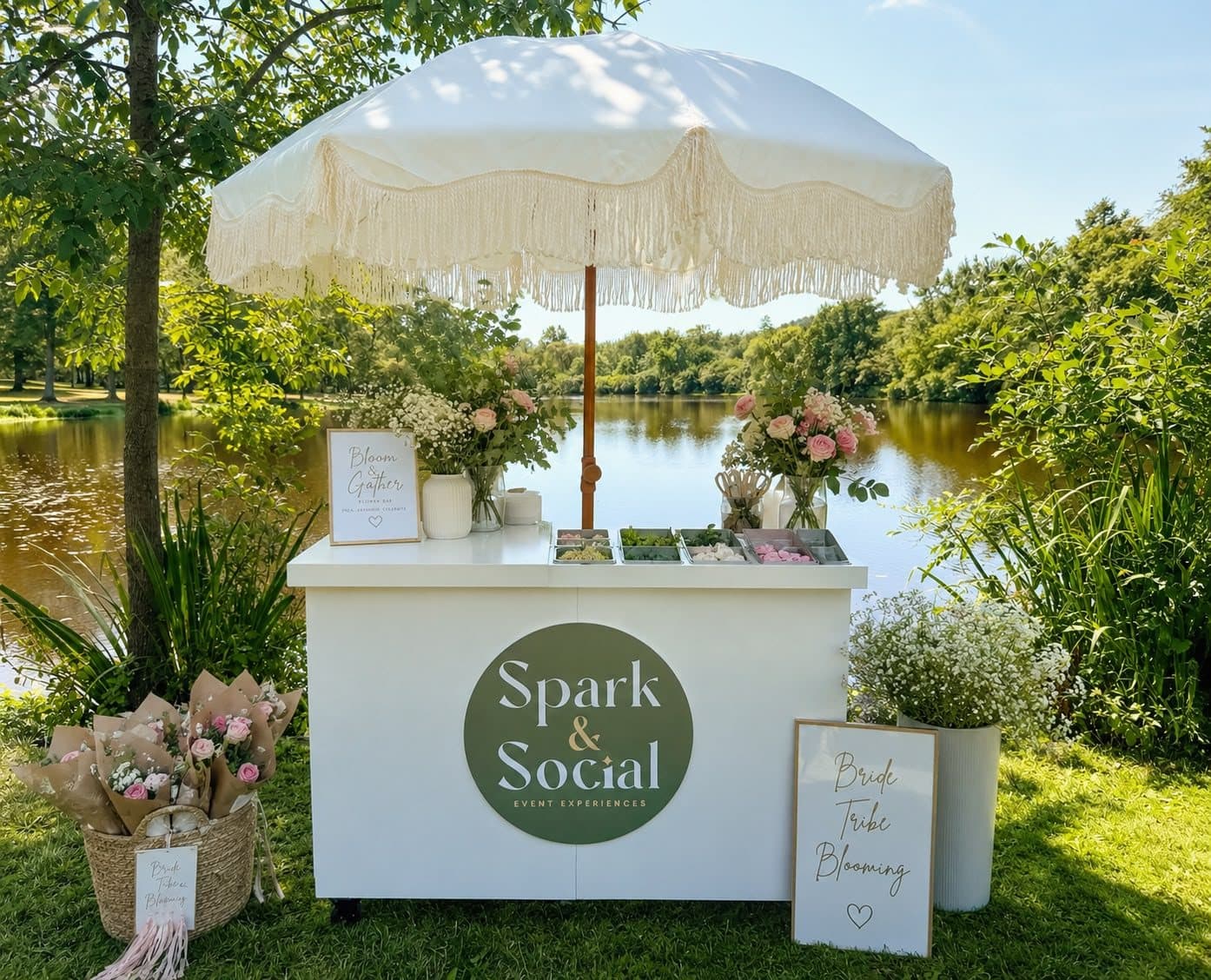 Bloom & Gather — flower arranging experience — Spark & Social New Jersey